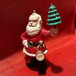 Hallmark Santa Ornament 1990